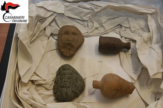 reperti archeologici carabinieri alvito sora il corriere della provincia ciociaria frosinone