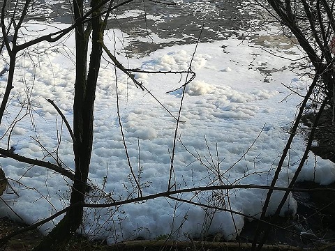 schiuma fiume il corriere della provincia frosinone ciociaria