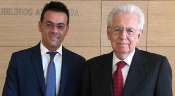 Gaetano La Rocca con Mario Monti il corriere della provincia