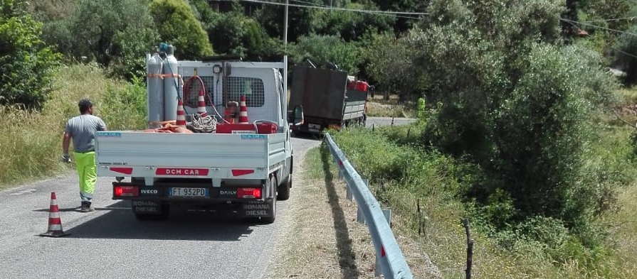LAVORI SULLA SP 150 “GIULIANO DI ROMA – VILLA S. STEFANO”