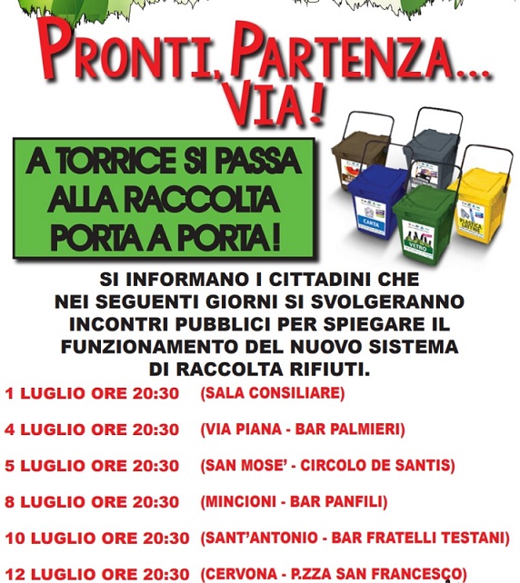 calendario incontri raccolta differenziata il corriere della provincia