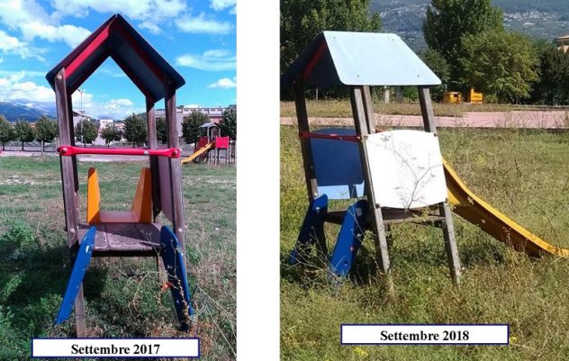 parco giochi sora degrado il corriere della provincia