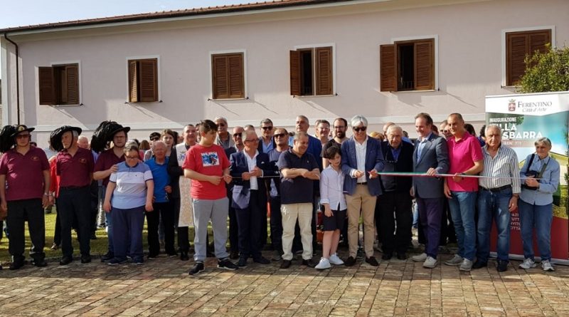 villa gasbarra ferentino inaugurazione taglio nastro antonio pompeo sindaco il corriere della provincia