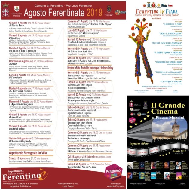 calendario appuntamenti estate ferentino il corriere della provincia