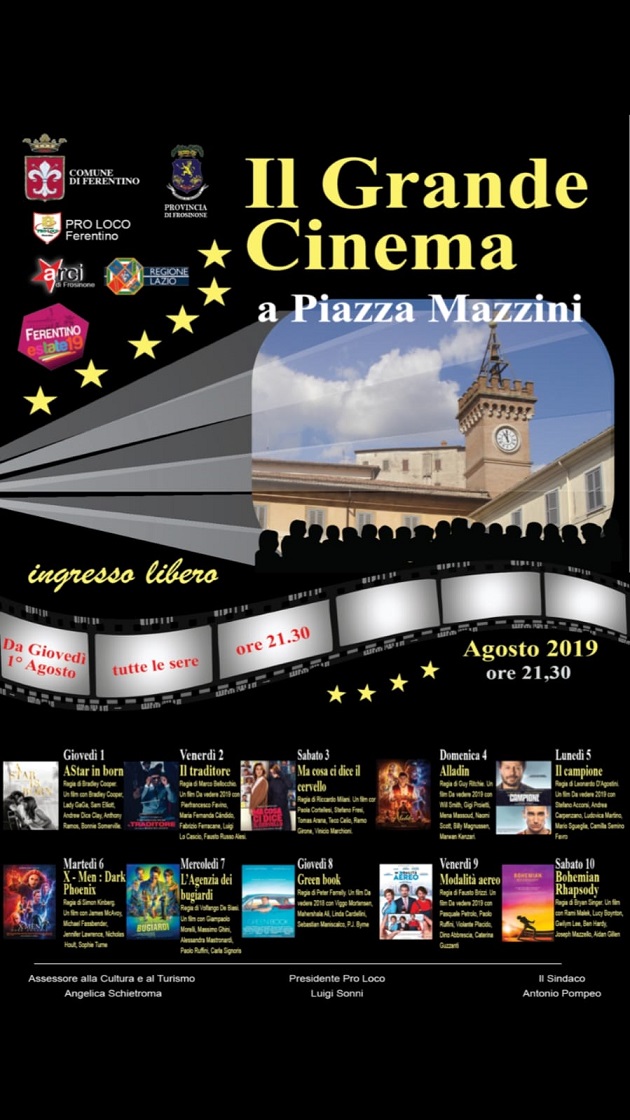 cinema sotto le stelle ferentino il corriere della provincia