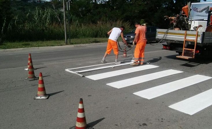 segnaletica orizzontale il corriere della provincia