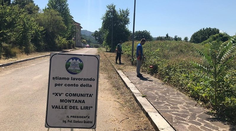 interventi pulizia strade fontana liri il corriere della provincia