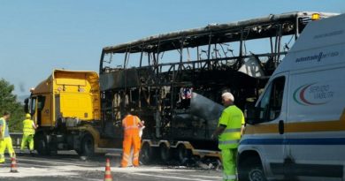 pullman bruciato sora il corriere della provincia