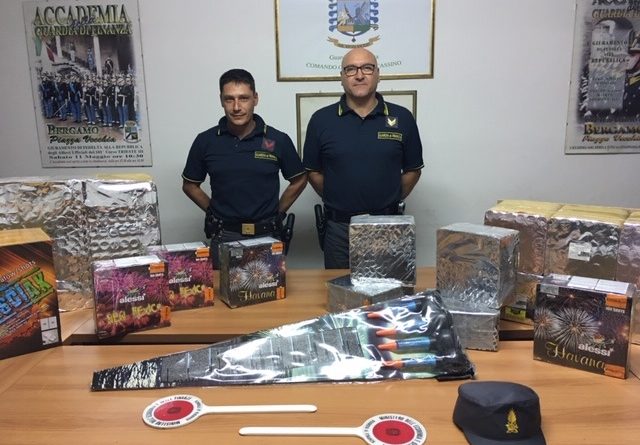 Cassino sequestro fuochi gdf il corriere della provincia