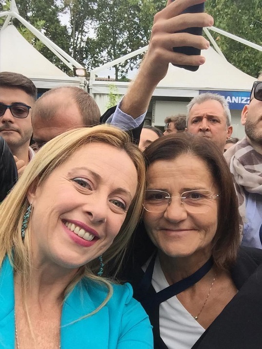 Giorgia Meloni e Maria Teresa Graziani