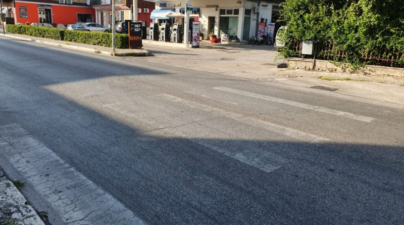 strisce bianche frosinone