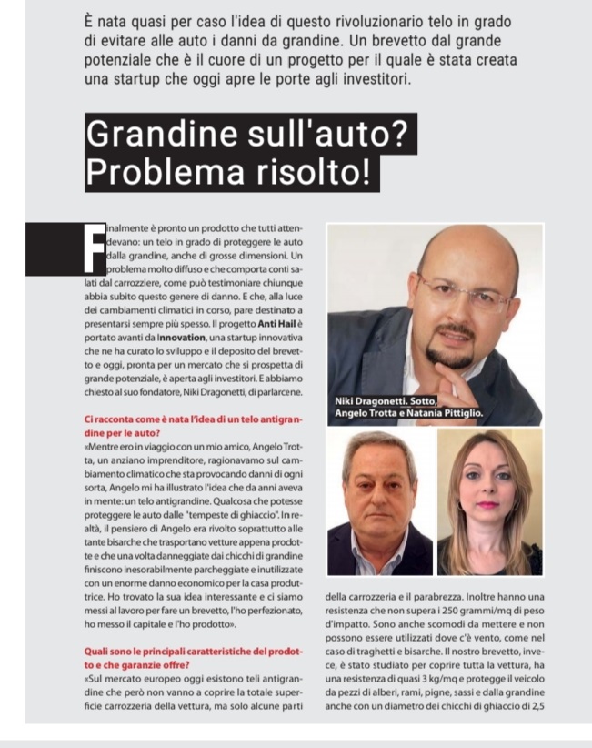 Grandine start-upp niki dragonetti il corriere della provinxcia