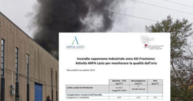 frosinone incendio arpa lazio