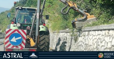 lavori pulizia stradale regionale montecassino