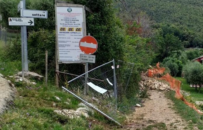 colle san magno strada il corriere della provincia