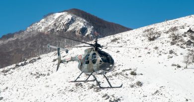 elicottero monti ernici