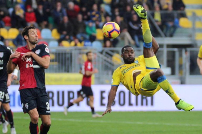 Frosinone Cagliari partita match serie a calcio ciociaria