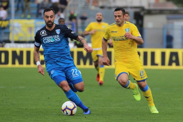 Empoli-Frosinone 2-1, sconfitta che allontana ancor di più la salvezza