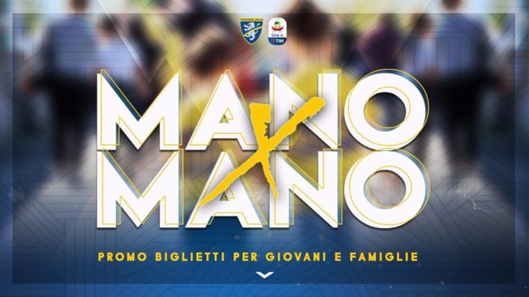 Il Frosinone chiama a raccolta i tifosi: al via l’iniziativa “Mano x Mano”