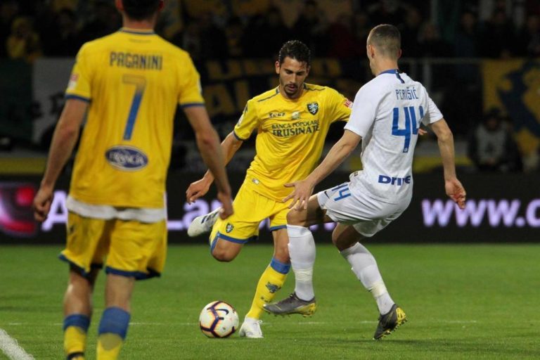 Frosinone-Inter 1-3, non basta un buon secondo tempo ai canarini