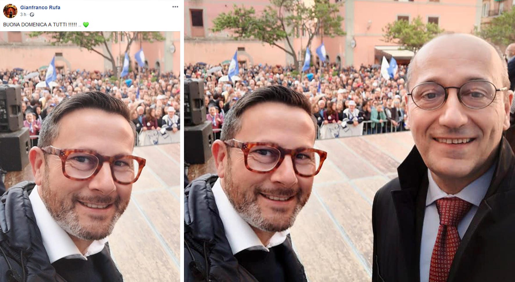 Gianfranco Rufa Lega Palco Matteo Salvini primo maggio Civitavecchia Frosinone Ciociaria Veroli