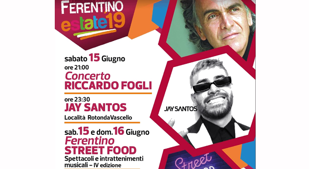 Ferentino – Al via la due giorni di Street Food e domani Riccardo Fogli in concerto
