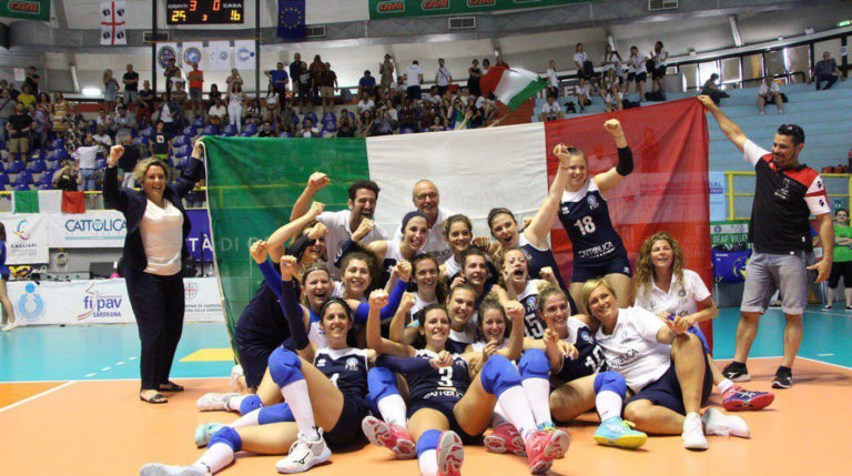 Volley, la nazionale sorde campione d’Europa. Alla ciociara Claudia Gennaro la medaglia d’oro