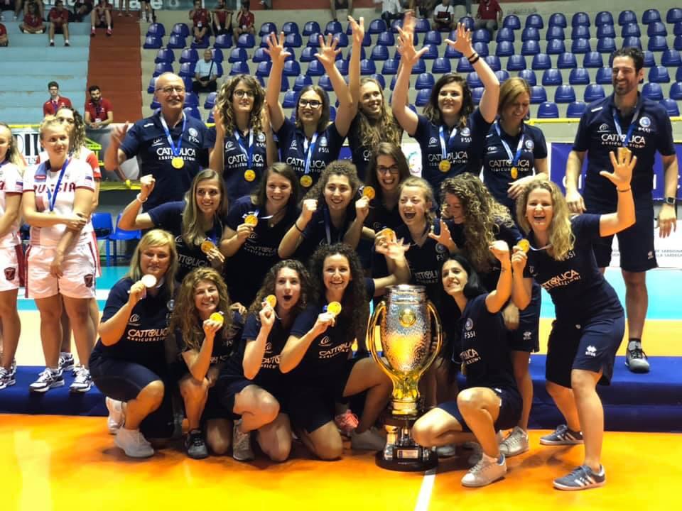 campioni d'europa nazionale volley femminile sorde claudia gennaro frosinone ciociaria pallavolo