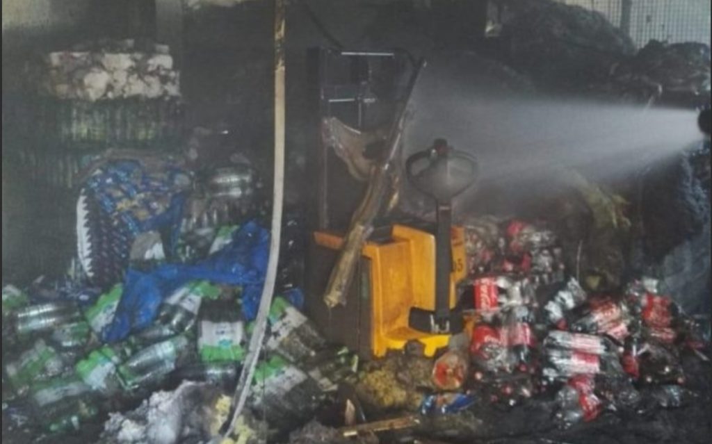 incendio supermercato lidl via maria frosinone vigili del fuoco