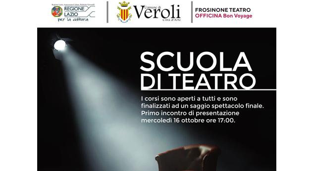 attualità cultura spettacolo teatro scuola di teatro Veroli Frosinone Ciociaria iniziativa progetto Officine Culturali 2019/2020 Regione Lazio Frosinone Teatro Officina Bon Voyage Cine Sala Trulli Simone Cretaro Francesca Cerquozzi esperimento creativo giovani saggio spettacolo finale Fabrizio Vona cultura teatrale