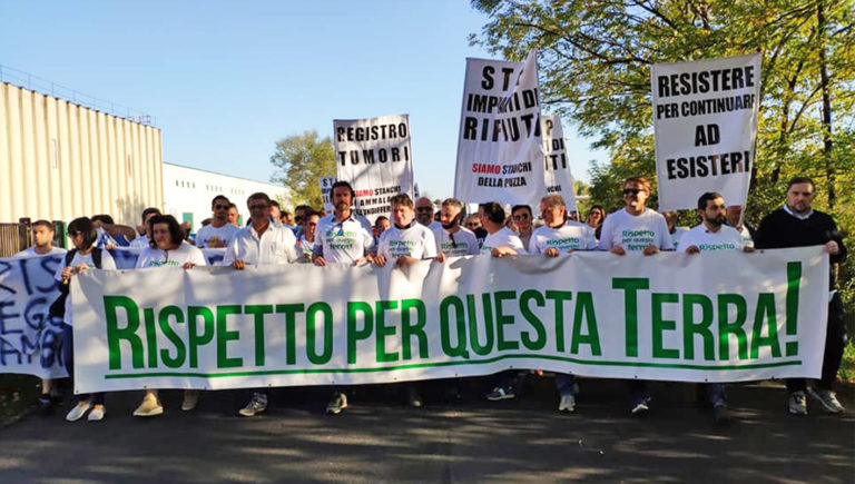 corteo patrica inquinamento