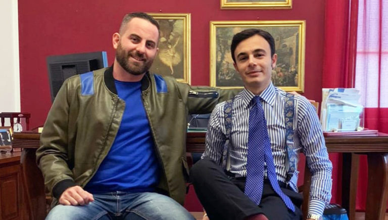 Emanuele Borrelli e Samuel Battaglini Fratelli d'Italia