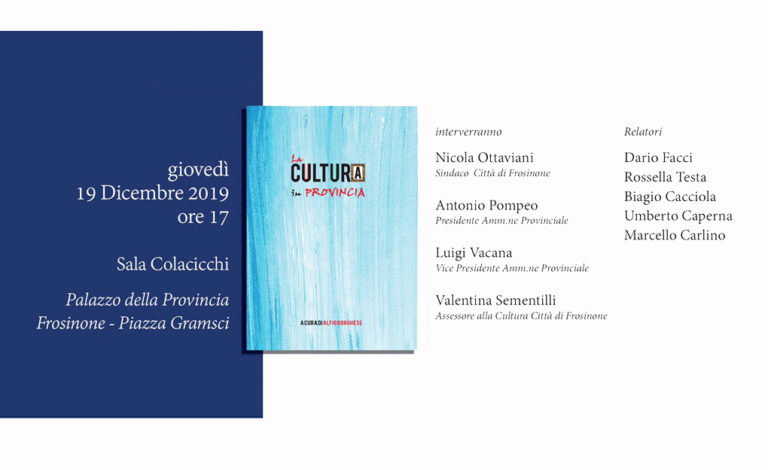 “La Cultura in Provincia”, il nuovo libro di Alfio Borghese