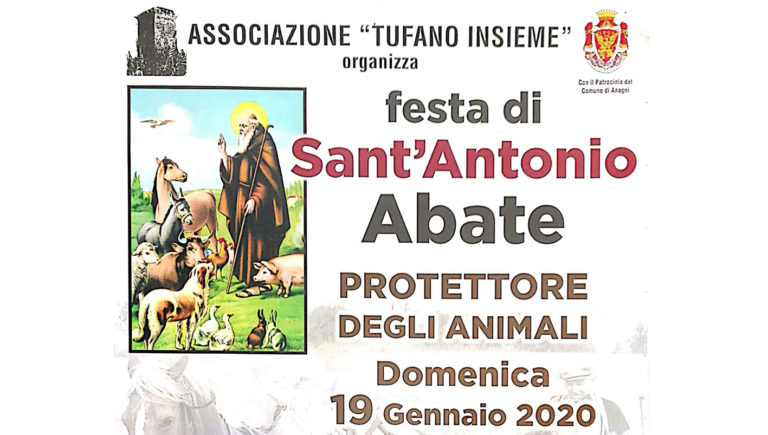 attualità cultura religione Anagni Frosinone Ciociaria evento festa di Sant’Antonio Abate Confagricoltura Frosinone programma Santo protettore degli animali associazione Tufano Insieme Santa Messa processione benedizione degli animali Vincenzo Del Greco Spezza comparto agricolo