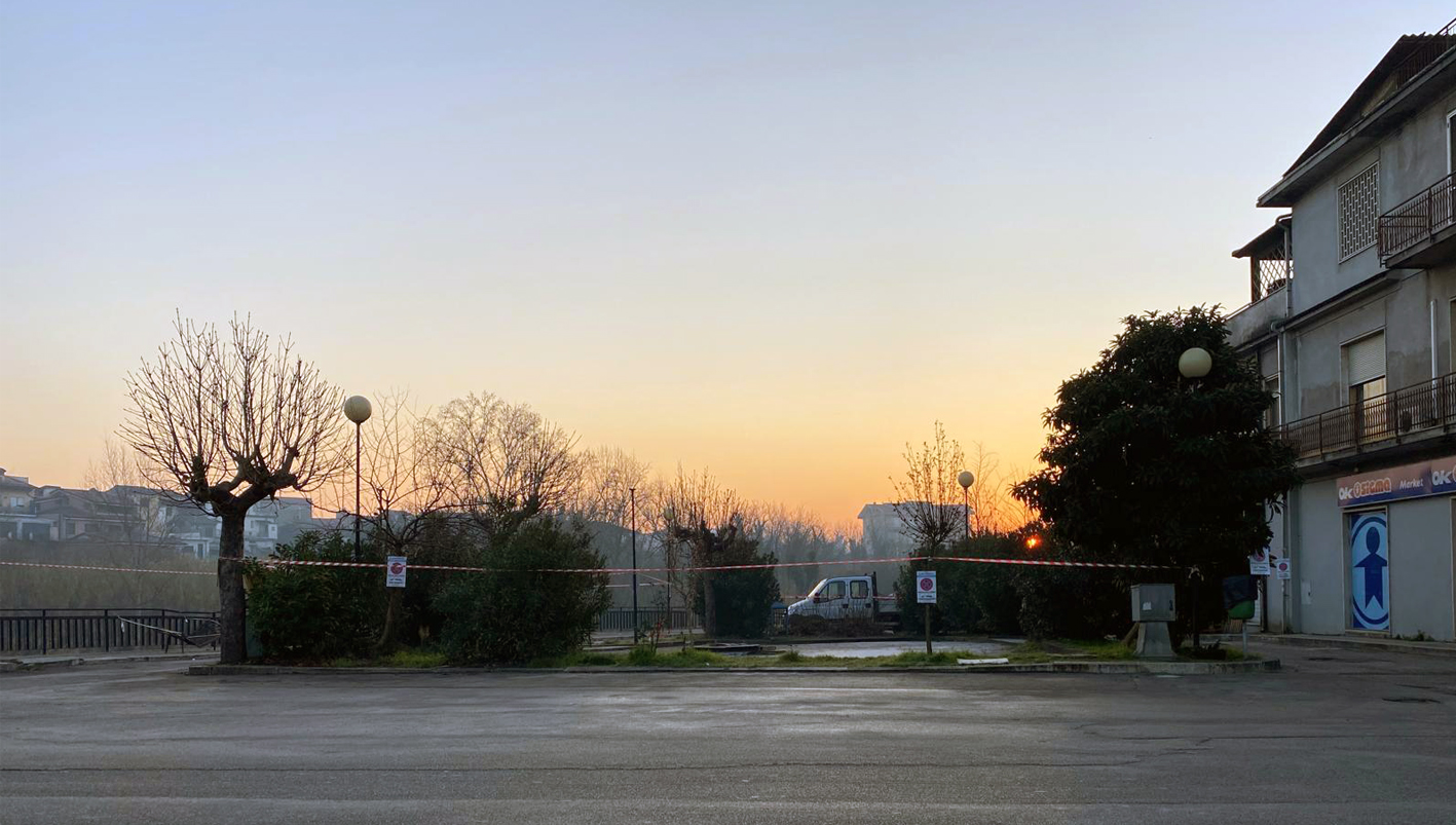 Lavori rifacimento piazza Annunziata 01 attualità lavori in corso politica Frosinone Ciociaria Pontecorvo piazza Annunziata via Stazzoni Anselmo Rotondo infrastruttura parcheggio auto