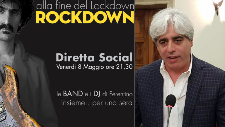 Ferentino – In scena stasera “RockDown”, il primo concerto social trasmesso da un sindaco
