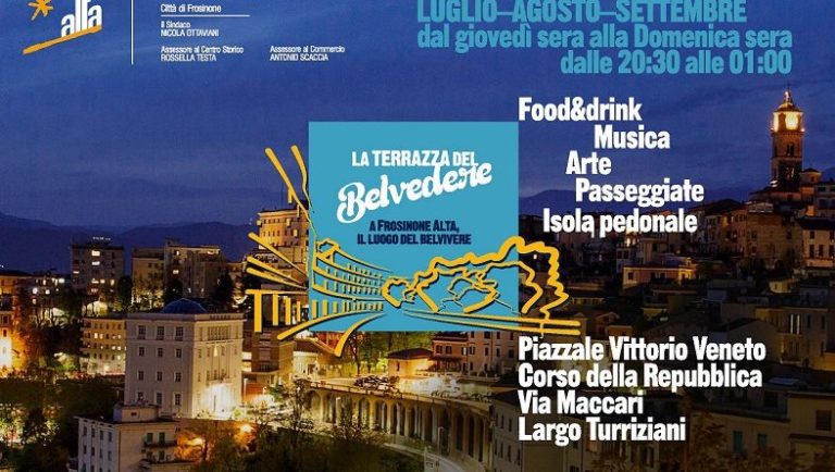 Frosinone, Terrazza del Belvedere: si parte anche con le navette