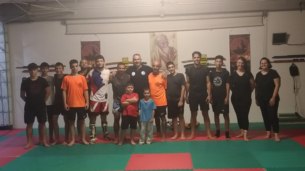 Gruppo maestri e atleti