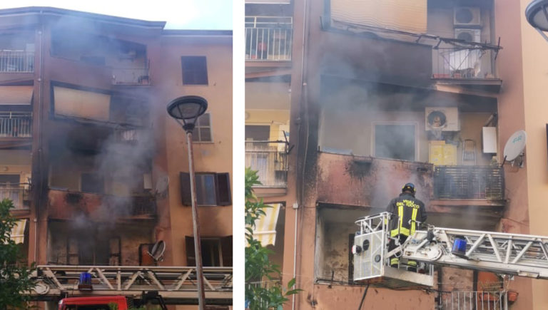 incendio frosinone piazza fiume