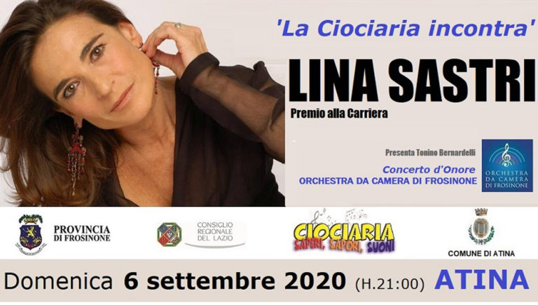 La Provincia premia l’attrice Lina Sastri ad Atina