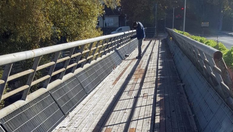 Frosinone, messa in sicurezza passerelle viale Roma