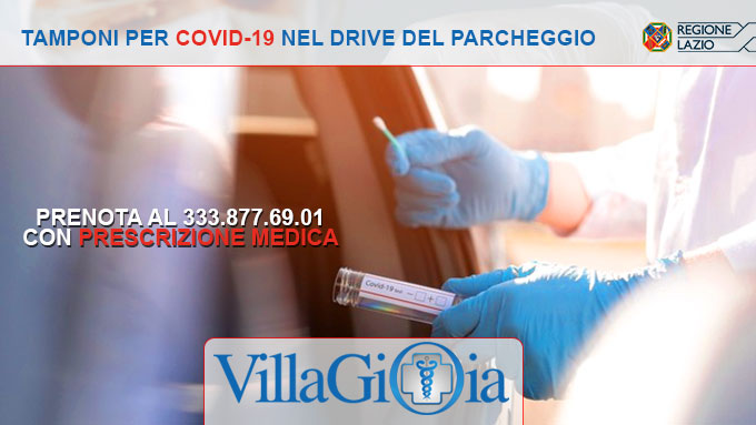 Sora, a Villa Gioia tampone antigenico rapido covid-19 in modalità drive-in