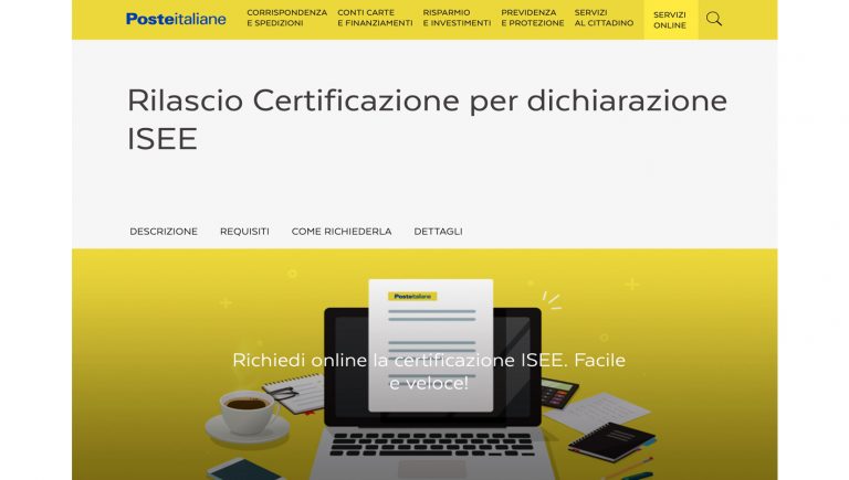 Poste Italiane: a Frosinone e provincia disponibili online i dati 2019 per la richiesta dell’ISEE