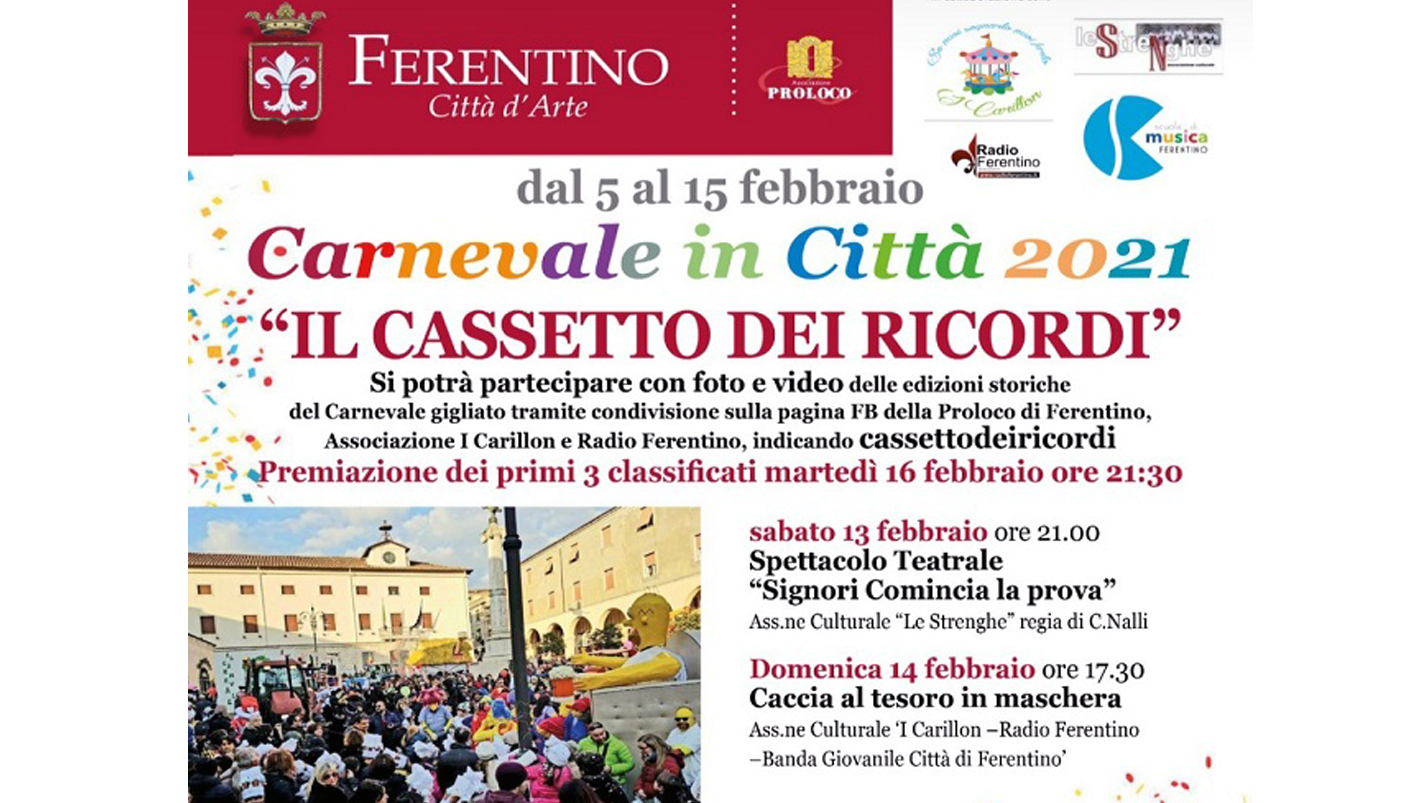 FERENTINO - CARNEVALE IN CITTà 2021 - SITO