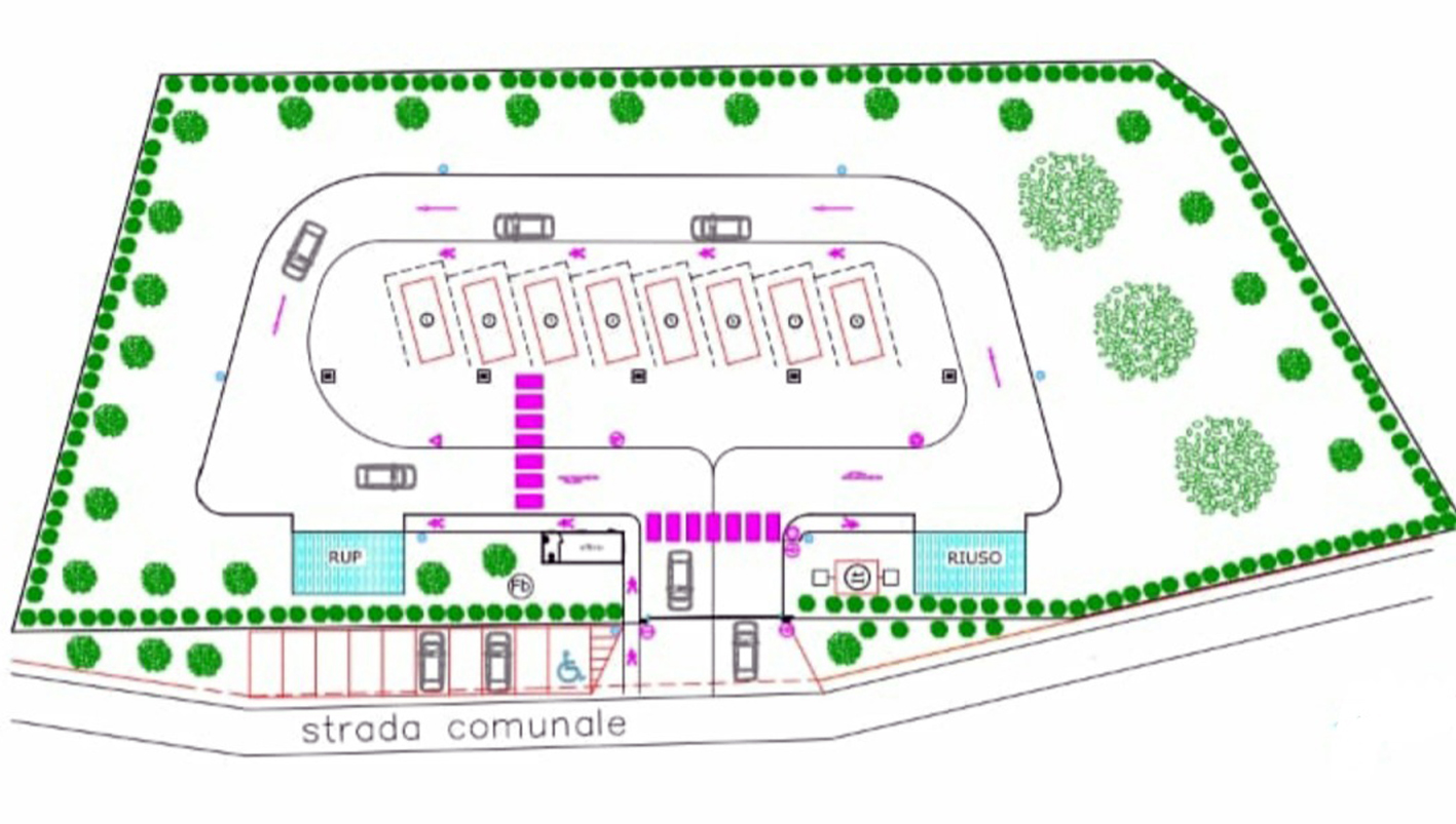Ferentino – Isola ecologica planimetria