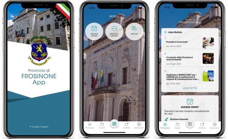 La Provincia di Frosinone diventa sempre più smart: dal 3 febbraio sarà attiva la prima APP