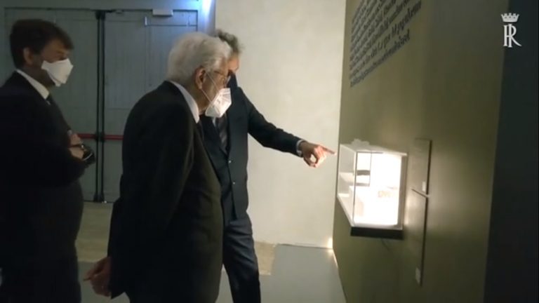 Cassino, Il presidente Mattarella visita la Spada di San Vittore