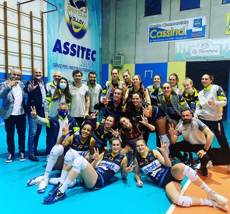 Volley, L’Assitec Saluspro vince con Chieti e conquista il terzo posto
