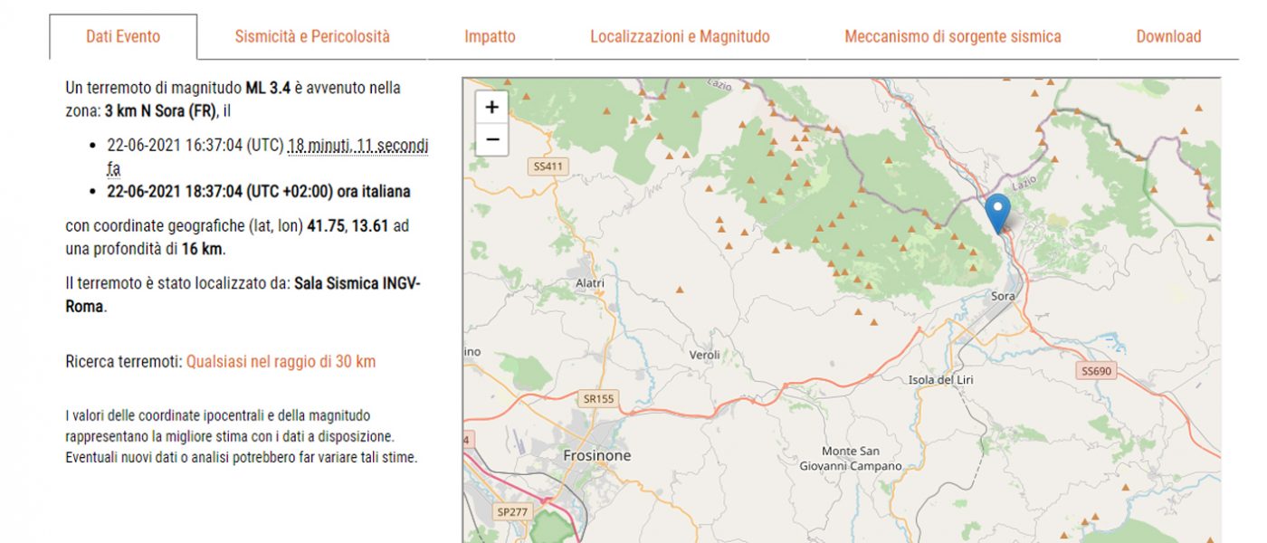 terremoto sora