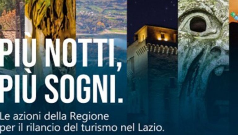 “Più notti, più sogni”: al via da oggi l’iniziativa della Regione per favorire le vacanze nel Lazio